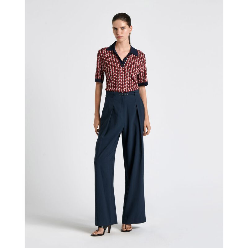 Cue Front Fold Buckled Pant image number 3